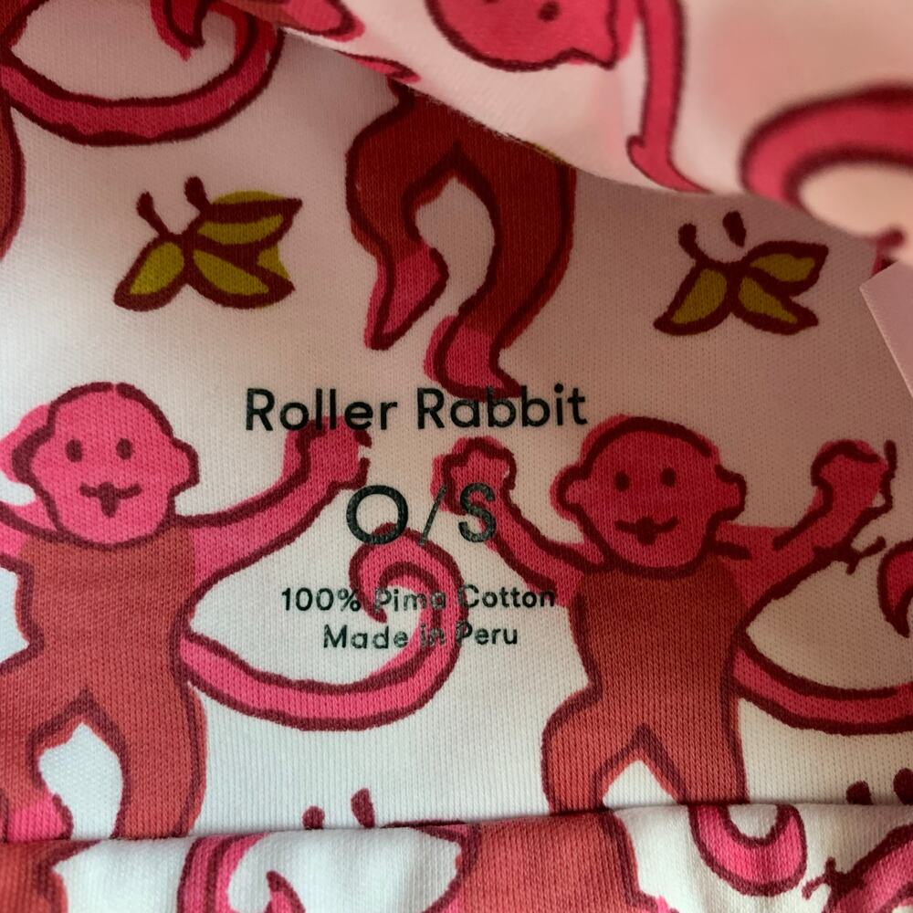 Roller Rabbit Pima Cotton Monkey Hat One Size - Picture 2 of 5